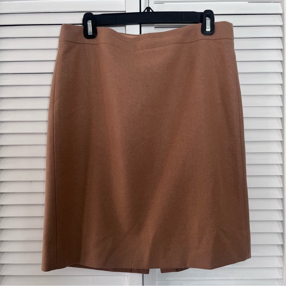 J. Crew Sz 8 Camel Pencil Skirt